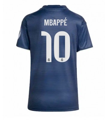 Real Madrid Kylian Mbappe #10 Segunda Equipación Mujer 2025-26 Manga Corta